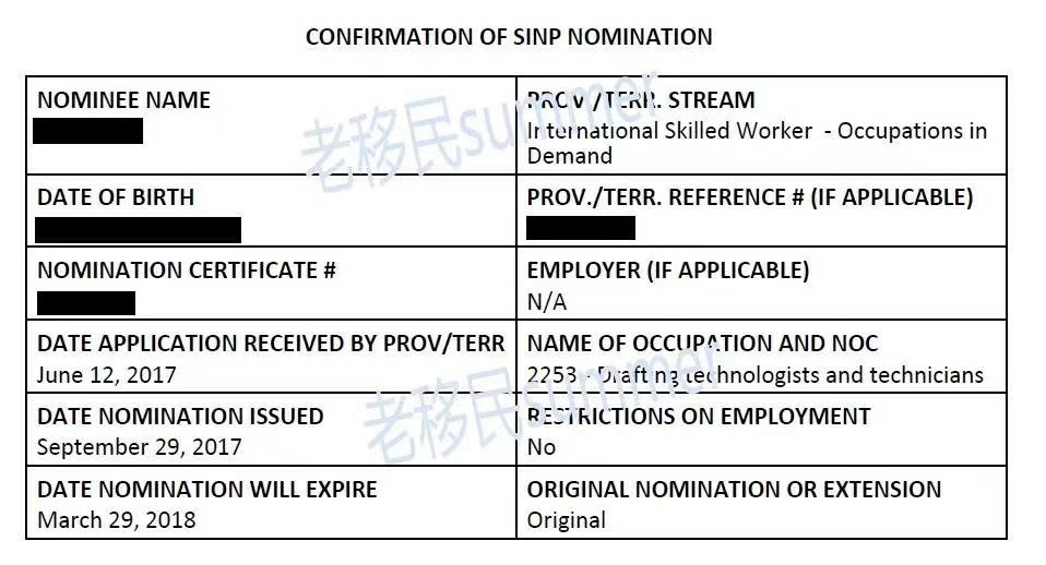 恭喜两位王先生加拿大萨省技术移民省提名通过